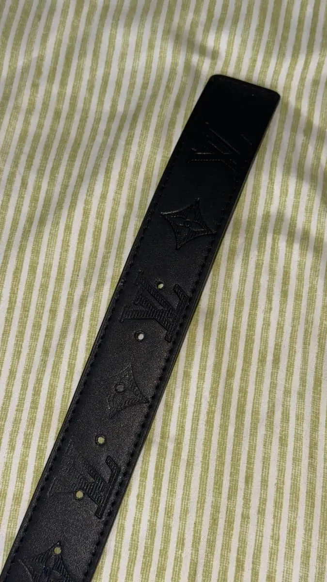 Louis Vuitton Black Leather belt