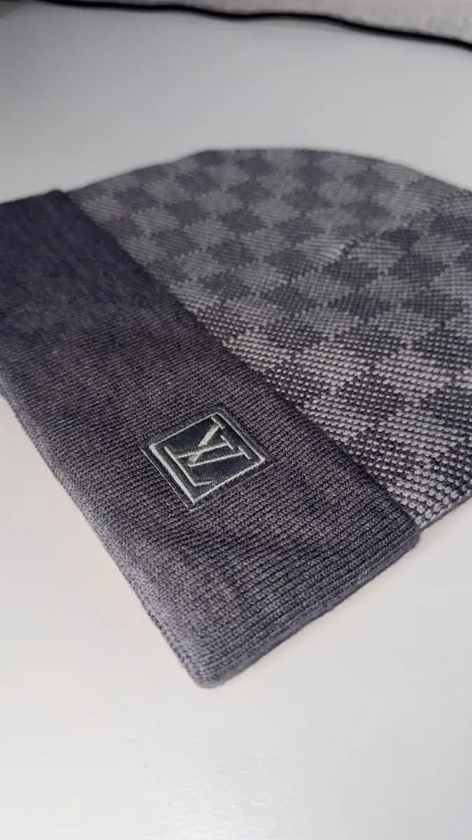 Louis Vuitton Grey Neo Petit Damier Beanie