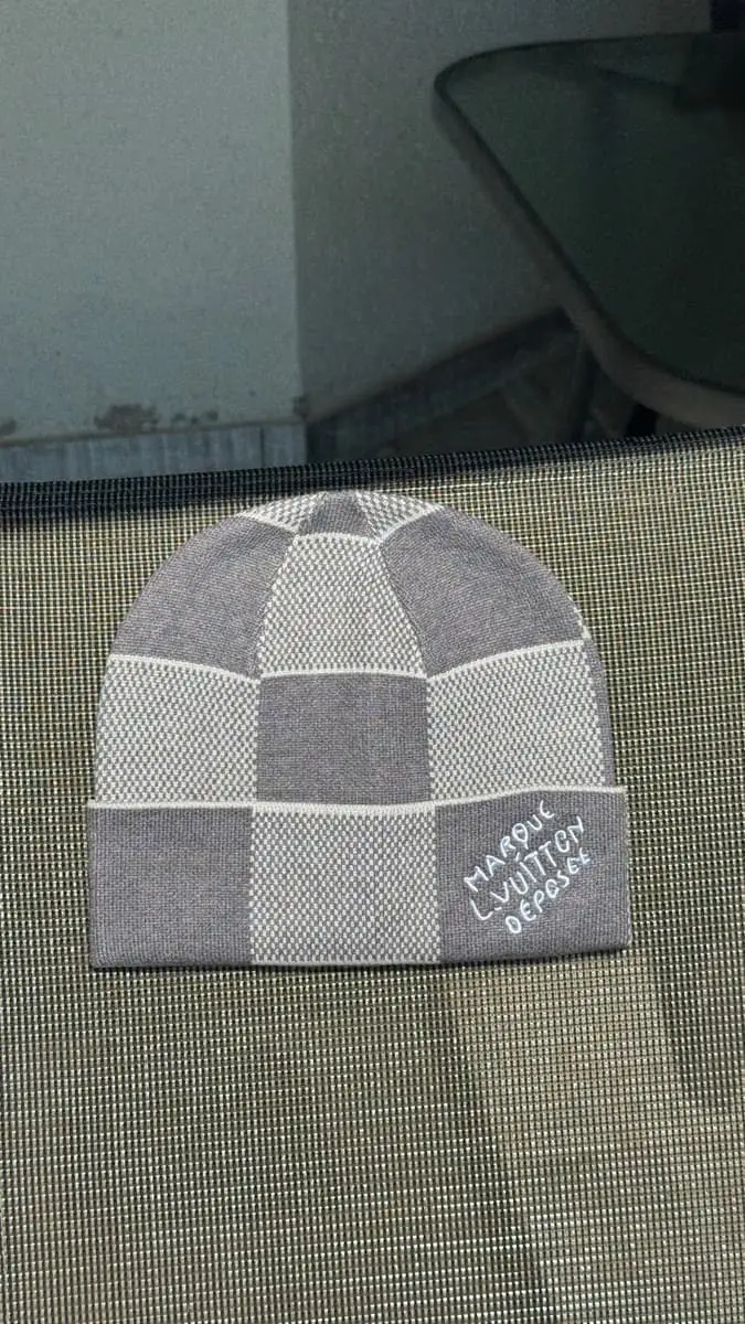 Louis Vuitton Damier Heritage Grey Beanie