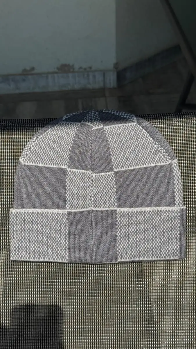 Louis Vuitton Damier Heritage Grey Beanie