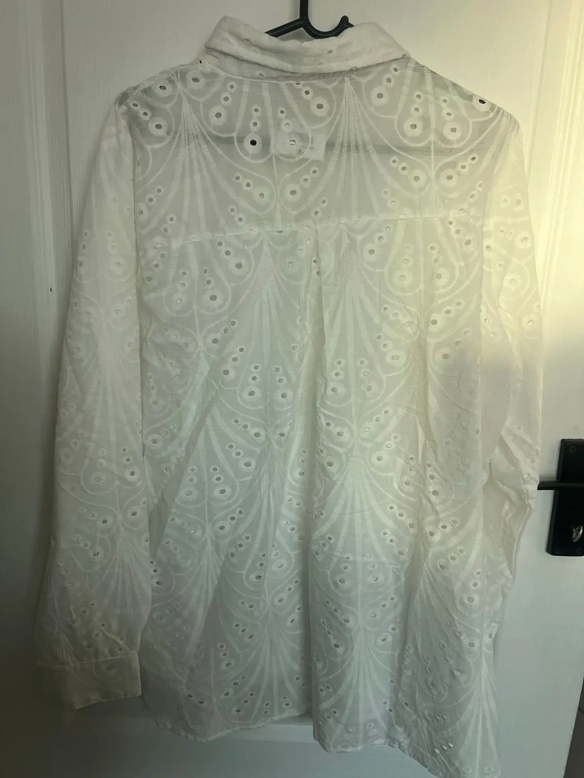 Sinsay White Button Down Shirt Size 2XL