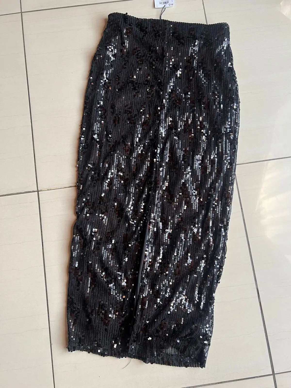 Black Sequin Skirt Size S