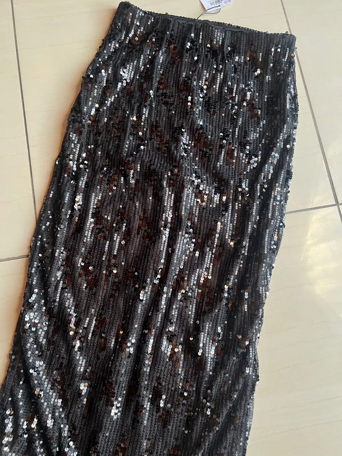 Black Sequin Skirt Size S